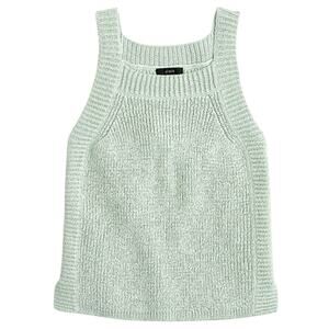 J. Crew Mint Green Sweater Tank Top Women’s Size XS Stretchy